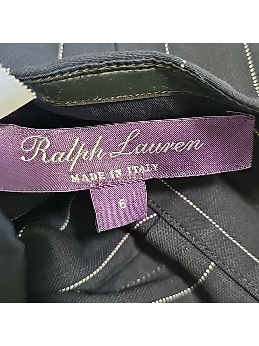 Ralph Lauren Purple Label Pinstripe Jumpsuit - Picture 7 of 11